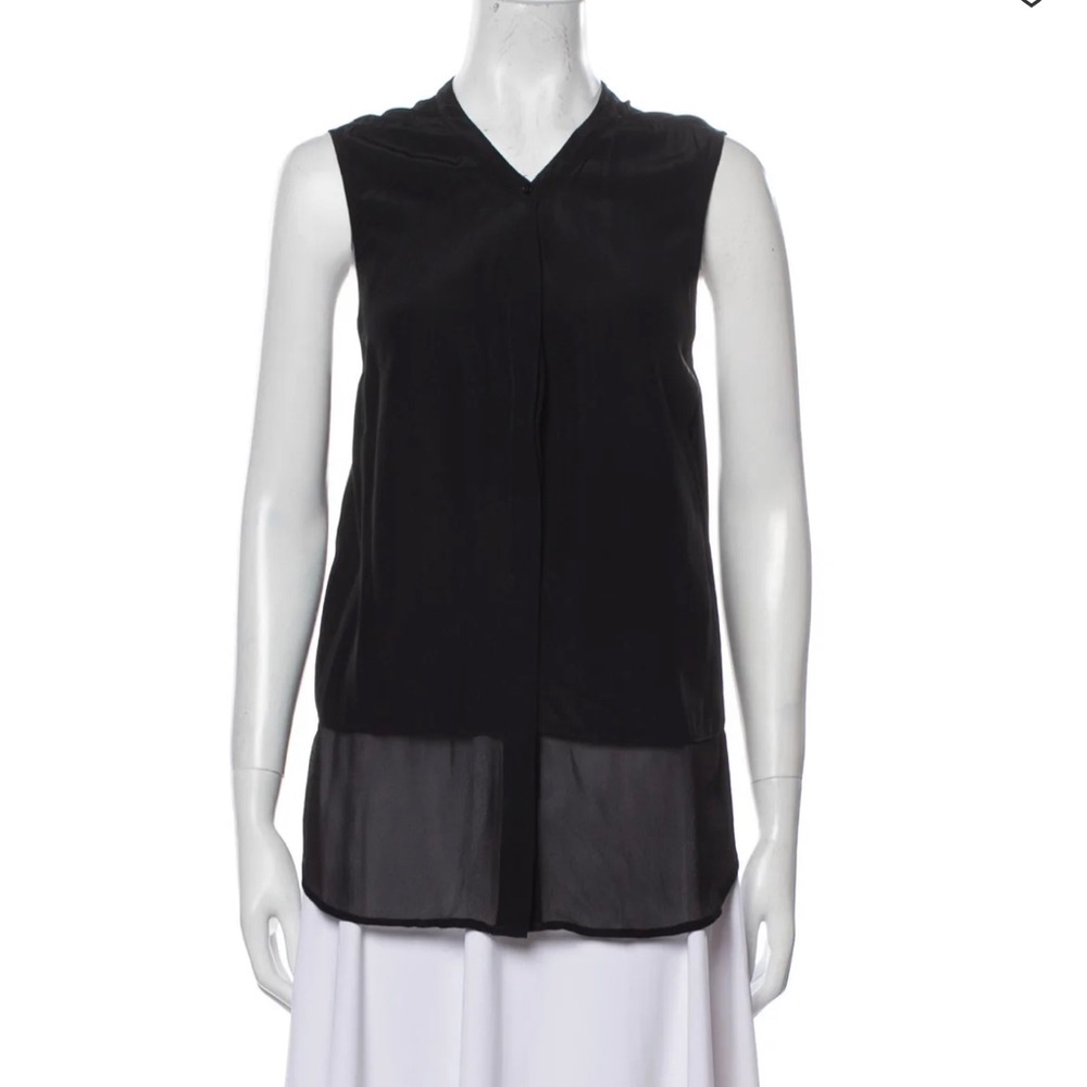 Joie Black Silk Top Large